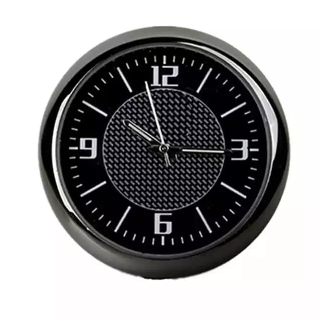 Aclix Car Dashboard Analog Clock with Vent Clip and Adhesive Tape Clock