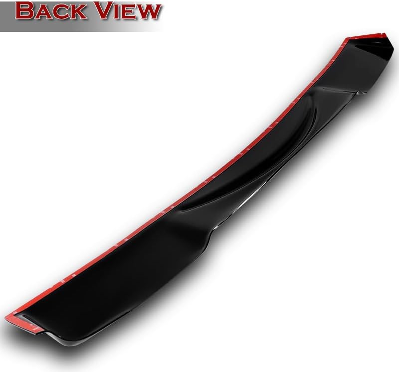 Black Rear Roof Window Visor Spoiler Wing Compatible with 2009-2014 Acura TSX 2010 2011 2012 2013