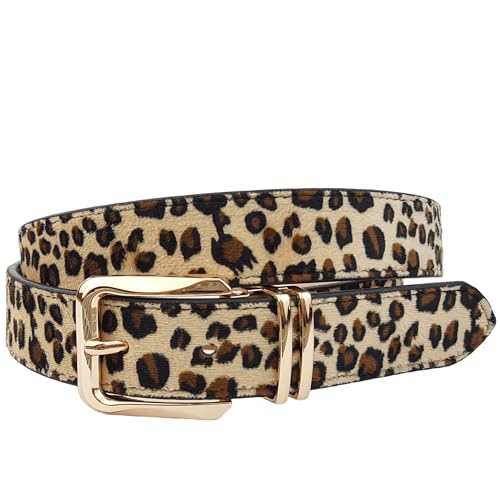 Axesoria Faux Fur Leopard Print Belt