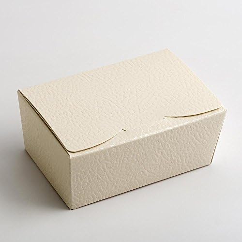 Small Ballotin Chocolate Favour Boxes - Antique White Pelle (Pack of 10)