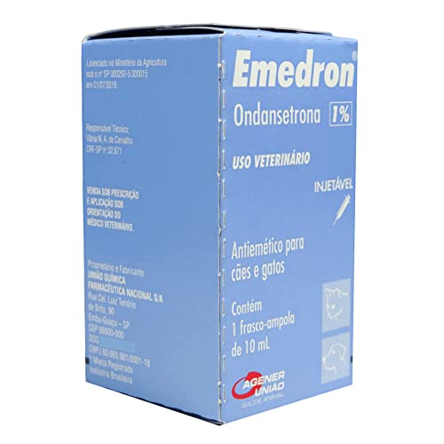 Emedron Ondansetrona 1% P/Cães e Gatos 10ml Agener
