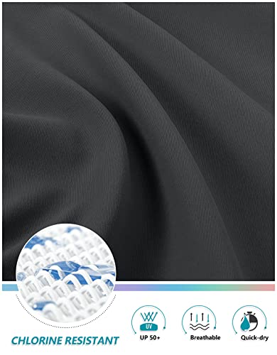 Image of Kayrth Women's High Waisted Swim Skirt with Zipper Pockets Tummy Control Bathing Suit Swimsuit Tankini Bottoms