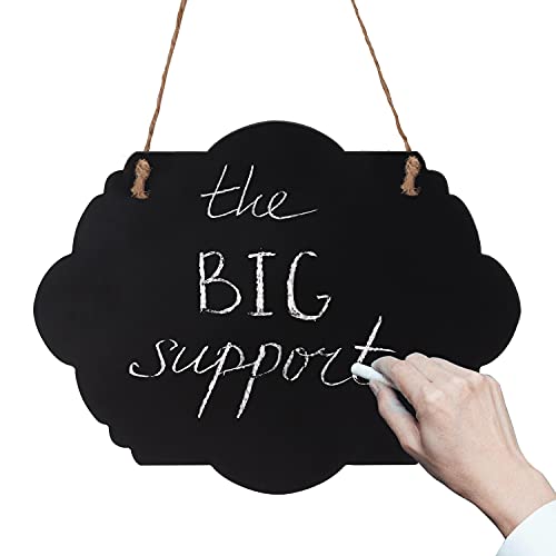 Belle Vous Houten Kalkbord Borden (4 Pak) – Dubbelzijdig, Uitwisbare Borden & Berichtborden met Hang Touw – Decoratieve… - Image 3