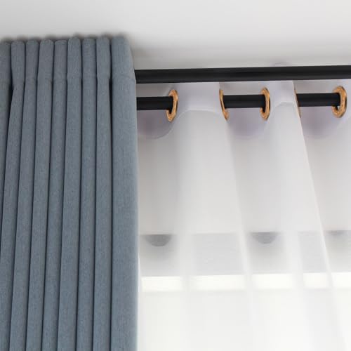 Œillets de rideaux 42 mm cyan de la marque uxcell pour tringle déco