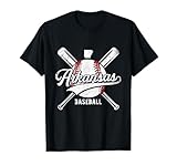 Arkansas Men Kids Retro Vintage USA Funny Baseball Lover T-Shirt