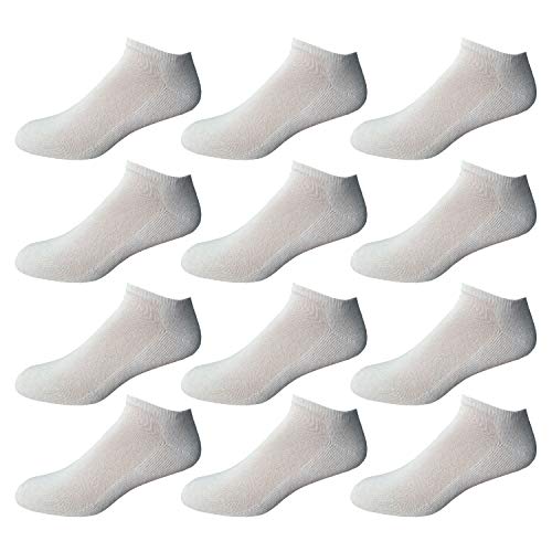 Yacht & Smith 12 Pairs Of Children's Ankle Socks, Assorted Colors for Boys and Girls, by SOCKS'NBULK