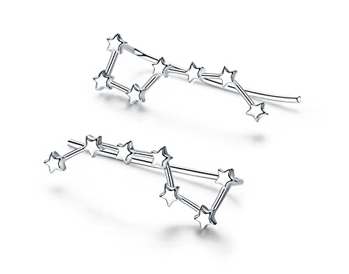 IRIS GEMMA Platinum Plated Ear Cuff Ear Climber Earrings