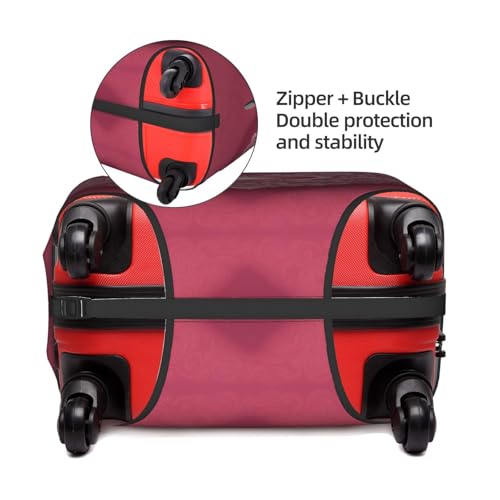 Romantic Heart Tsa Approved Luggage Cover For 18-32 Inch Suitcases Scratch-Resistant Stretch Luggage Cover4