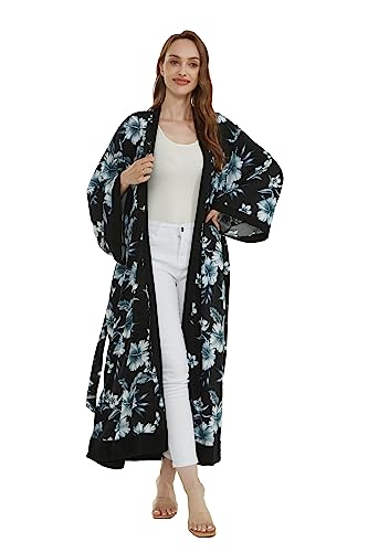 Image of Hawaii Hangover Family Matching Hawaiian Clothes, Midnight Bloom | Family matching Hawaiian outfits, Midnight Bloom, lightweight rayon, machine washable, tropical floral print, luaus, cruises