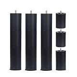 Adjustable Bed Base Frame Leg Replacement, M8-5/16inches Size Screw, 12Inches Length, Set of 4