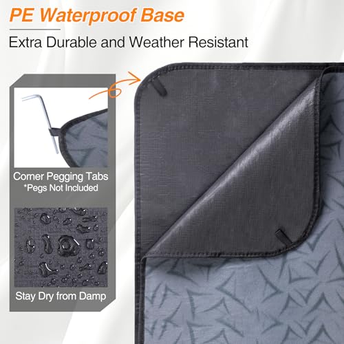 Tapis de sol de luxe avec couche de mousse 3 mm pour extérieur
