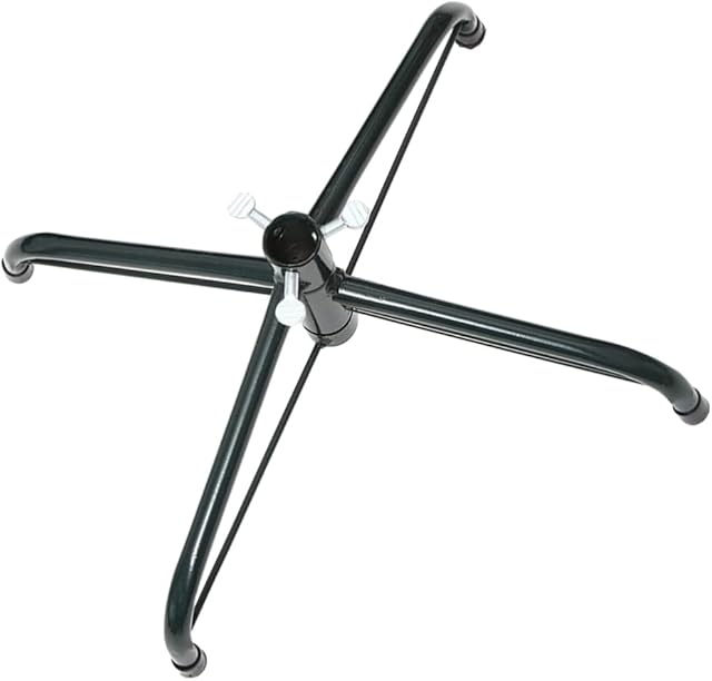 DOITOOL Christmas Tree Stand, Xmas Tree Bracket, Artificial Christmas Tree Holders, Folding Sturdy Iron Metal Holder Base Bracket for Christmas Tree (40cm)