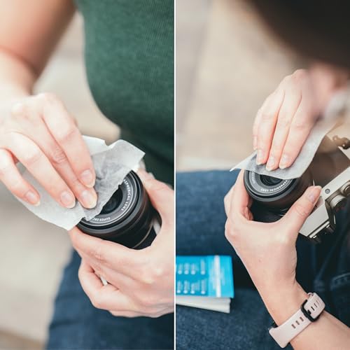 Lens-Aid Papel Limpieza Lentes (200 Hojas, 10×7,5 cm) – Papel sin Pelusas para Objetivos, Pantallas, filtros UV y polarizados – Paños Resistentes al desgarro para cámaras DSLR y ópticas - imagen 5