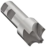 YG-1 E1237 High Speed Steel (HSS) Corner Rounding End Mill, Weldon Shank, Uncoated (Bright) Finish, Non-Center Cutting, 4 Flutes, 2.5