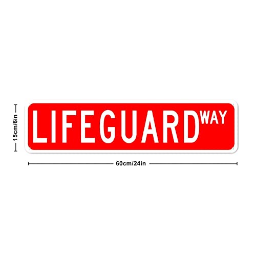 Plaque de rue Lifeguard en métal résistant aux intempéries - 2