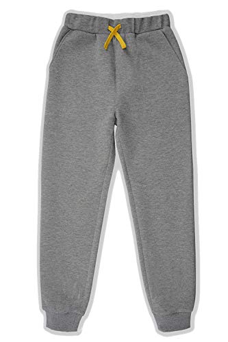 Kids Active Sweatpants Casual Jogger Sweatpants with Drawstring Athletic Training Pants for Boys and Girls 3-12 Years
