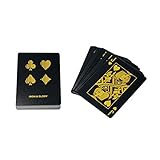 Iron and Glory Black Playing Cards - Premium Card Deck - Cool Playing Cards with Luxury Case, Gold