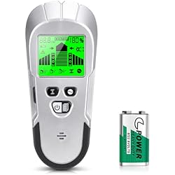 Stud Finder Wall Scanner Detector - 6 in 1 Stud Wall Detector Scanner Sensor Beam Finder with Magnetic/Non-Magnetic Design for the Center and Edge of Wood AC Wire Metal Studs Joist Pipe