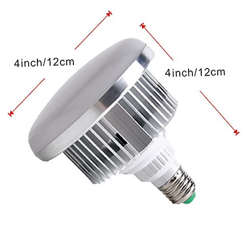 Bombilla LED E27, 85 W, luz de vídeo, 2700 – 6400 K, ajustable con mando a distancia, luz de estudio, ahorro de energía, 20.000 horas de vida útil - imagen 5