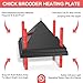 Tiflev Chick Brooder Heating Plate with Adjustable Heights, Brooder Heater for Chicks with Anti Stand Cone (10