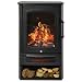 HOMCOM Elektrokamin mit Heizung LED Flammeneffekt 1000 W/2000 W Schwarz