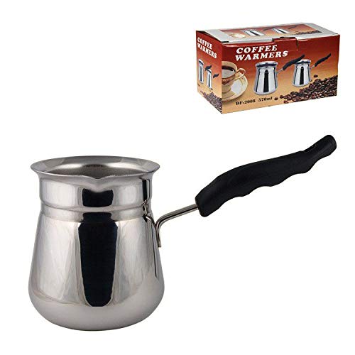 Cafeteira Ibrik para café turco colonial 570 ml em inox 2 peças