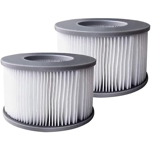 Covienapp 2 PCS MS-pa Replacement Filter for All Current MS-pa Hot Tubs Filter Inflatable Pools SPA Cartridge FD2089 Filter (Enhanced Version) Cover