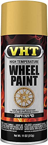 VHT SP193 Wheel Paint Aerosol, Matte Gold Flake - 11 oz. (Case of 6), 11 ounce aerosol can