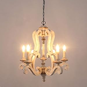 Bella Depot Farmhouse Chandelier, 5-Lights Wood Pendant Light Fixtures, French Country Chandelier Vintage Chandelier Light Fixture for Dining Room Kitchen Foyer Hallway Entryway Handmade Bella Depot Farmhouse Chandelier 5 Lights Wood Pendant Light Fixtures French Country Chandelier Vintage Chandelier Light Fixture for Dining Room Kitchen Foyer Hallway Entryway Handmade
