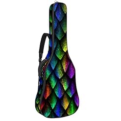 Housse pour guitare acoustique – Table de multiplication colorée – Noir – Rembourrage de 1 cm d’épaisseur – Sac de… - Les Beatles, Paul McCartney, John Lennon, RIngo Starr, George Harrison