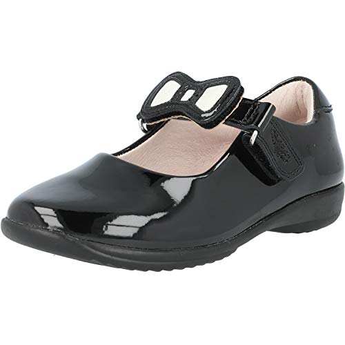 Image of Lelli Kelly Colourissima Bow Girls Infant School Shoes 2.5 UK Black Patent