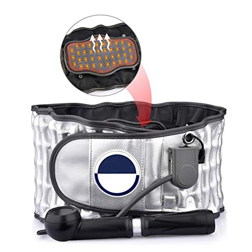 WCX Calefacción Faja Lumbar de Estiramiento de Tracción Lumbar Alivio para el Dolor de...