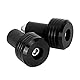 TKSE Motorrad Lenkerenden, 22mm Motorrad Lenkergriffende, Universal Aluminiumstopfen Lenkergewichte Moto Slider Zubehör (Schwarz)