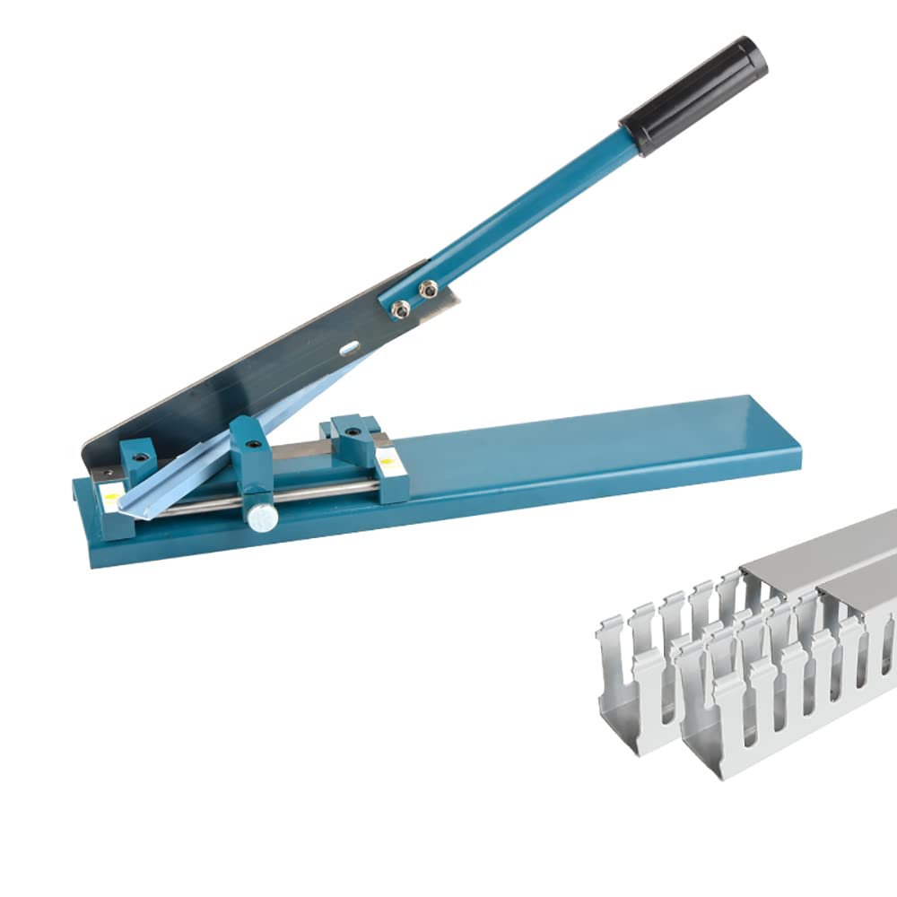 PVC Trunking Cutter Heavy Manual Plastic Wiring Duct 45° 90°Angle Adjustable Cutting Machine Electrician Special Cutting Device (Without Ruler)
