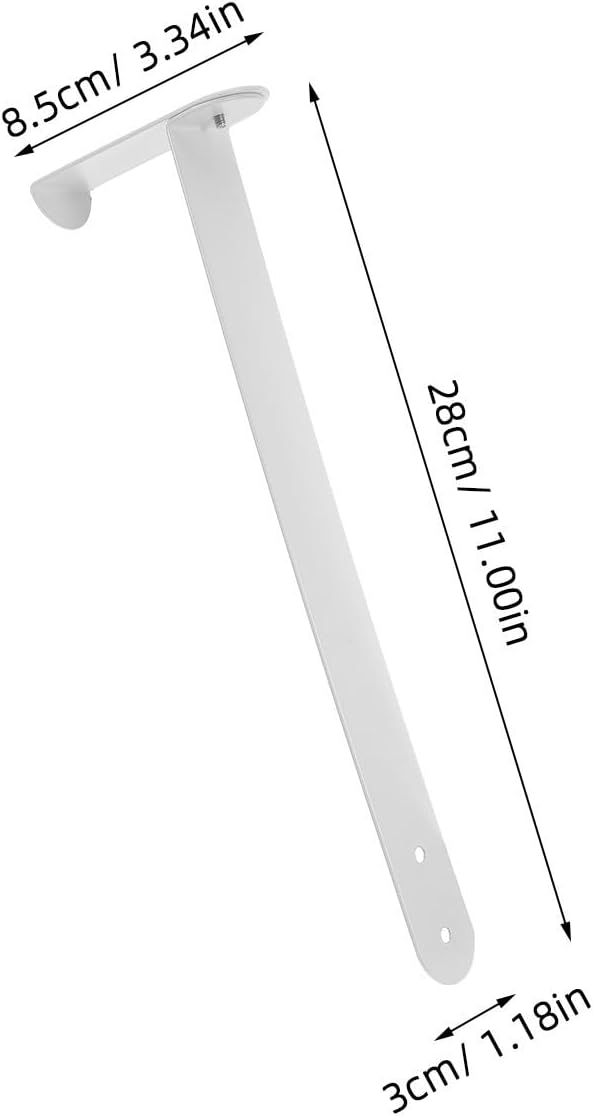 TEHAUX No Drill Pegboard Hanger Iron Over Door Hook for Panels | White Finish, Heavy Duty Repositionable Design, Garage and Retail Display Use