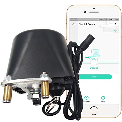 Smart Water Valve, YoLink 1/4 Mile World's Longest Range Gas Water Valve Shutoff