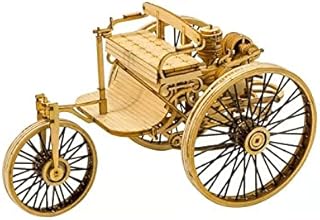 Wood Model for the First Car in the World, DIY 3D Wooden Puzzle for the First Automobile, Motorcar Vehicle Laser Cutting Woodcraft Kits to Build for Adults, Educational Assembly Toys