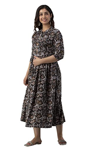 Image of New Elite Rayon Anarkali Maternity Feeding Kurti with Both Side Zipper