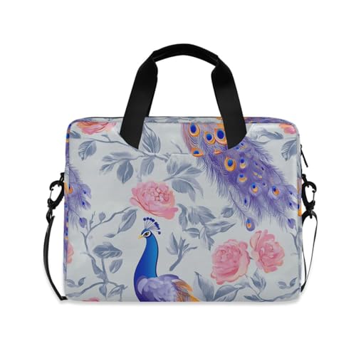 Funda de bolso para portátil 15.6 pulg diseño pavo real