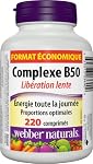 Webber Naturals Vitamin B50 Complex, Timed Release, 220 Tablets, Supports Energy Production and Metabolism, Vegan