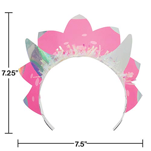 Creative Converting 346440 Iridescent Girl Dino Party Tiara #TOP1