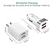 QC 3.0 Car Charger for iPhone XR/8/7/6/Plus/Xs/XS/Max/X/11, Powerful Dual USB iPhone Car Chargers Adapter QC3.0 + 2.4A,Fast Dual USB Port Wall Charger Phone Charger Block Cube,2 X MFI Certified Cables