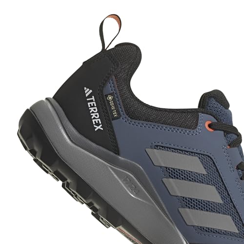 adidas Homme Terrex Tracerocker 2 Gore-TEX Trail Running Shoes, Wonder Steel/Grey Three/Semi Impact Orange, 39 1/3 EU