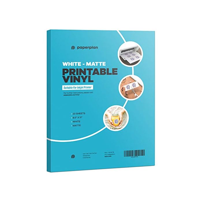 Buy 20 Sheets Vinyl Sticker Paper For Inkjet Printer Matte Laser buy-20-sheets-vinyl-sticker-paper-for-inkjet-printer-matte-laser