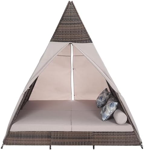 SAFAVIEH Outdoor Patio Furniture Collection – Bongo Grey & Light ...