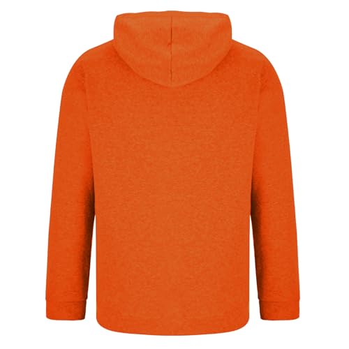 Mens Hoodies Pullover Long Sleeve Casual Fleece Sweatshirts Fall Winter Solid Color Hooded Tops with Pocket3