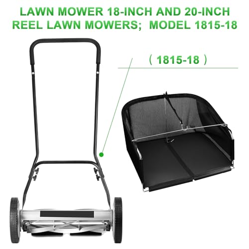 Niahm GC91820 18-Inch/20-Inch Reel Mower Grass Catcher for American Lawn Mower Company&Scotts Reel Mower,Grass Catcher for Earthwise Reel Push Mower