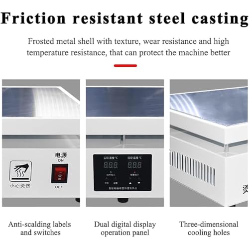 Machine de scellage thermique, double affichage de la température, 1200 W pour un emballage efficace