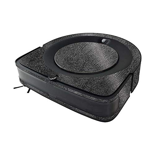 Image of MightySkins Glossy Glitter Skin Compatible with iRobot Roomba s9 Vacuum - Black Leather | High-Gloss Glitter Finish | Easy to Apply and Change Styles | Made in The USA