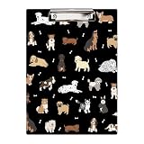 Britimes Clipboard, Hardboard, 12.6' x 8.9' Office School, Cute Dog